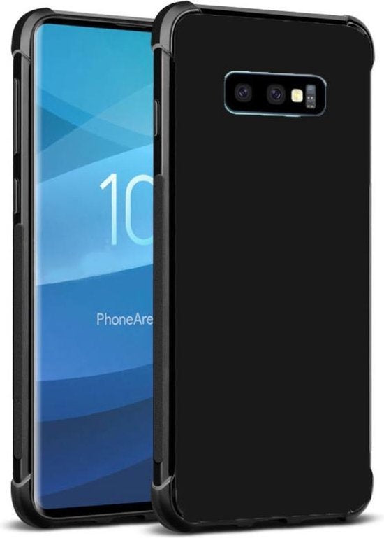 Samsung Galaxy S10 Hoesjes – Soft TPU Siliconen Backcover – Schokbestendig – Zwart-Ilumina Benelux