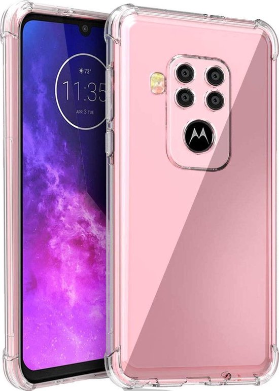 Motorola Moto One Zoom Hoesjes – Soft TPU Siliconen Backcover – Schokbestendig – Transparant-Ilumina Benelux