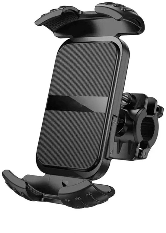 Telefoonhouder fiets & motor – 360° draaibaar – Universele montagebeugel – Stevige grip – Zwart-Ilumina Benelux