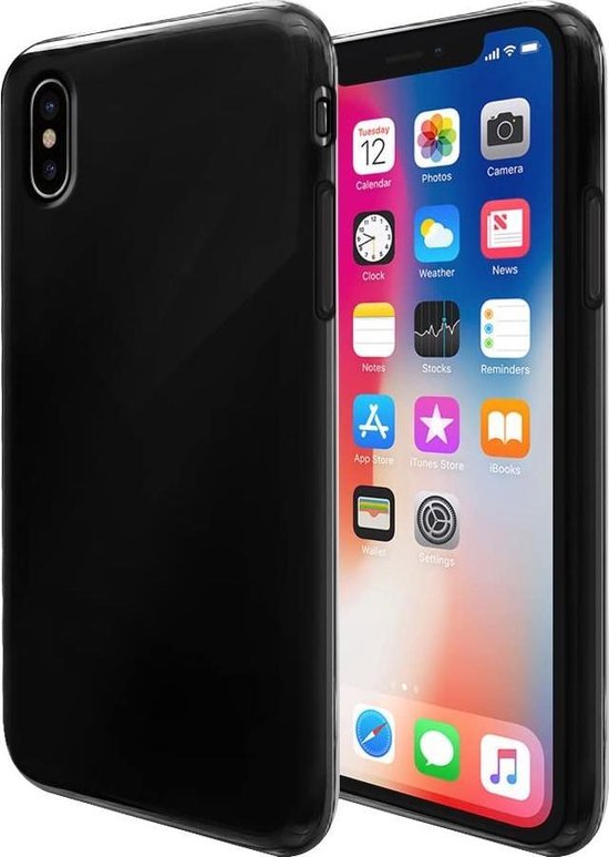 iPhone XR Hoesjes – Soft TPU Siliconen Backcover – Flexibel – Schokbestendig – Zwart-Ilumina Benelux