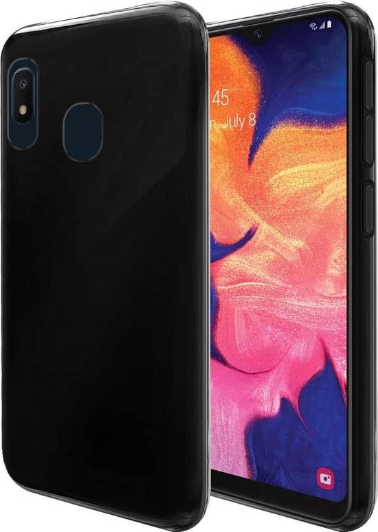 Samsung Galaxy A10s Hoesjes – Siliconen Backcover – Flexibel – Schokbestendig – Zwart-Ilumina Benelux