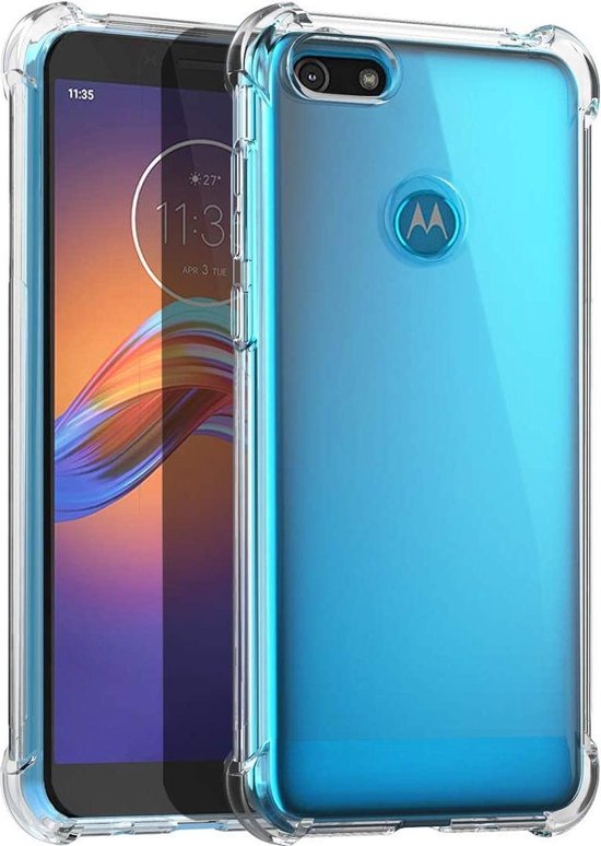 Motorola Moto E6 Play Hoesjes – Soft TPU Siliconen Backcover – Schokbestendig – Transparant-Ilumina Benelux