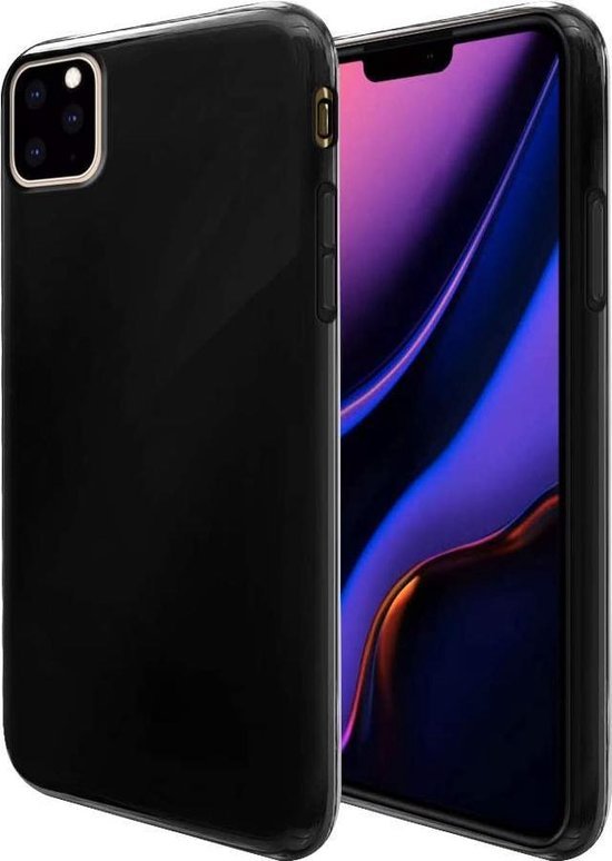 iPhone 12 Hoesjes – Soft TPU Siliconen Backcover – Schokbestendig – Zwart-Ilumina Benelux