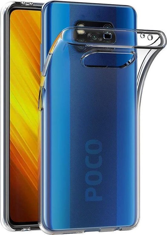 Xiaomi Poco X3/X3 Pro Hoesjes – Transparante Siliconen Backcover – Inclusief 2x Screenprotector – Anti Kras-Ilumina Benelux