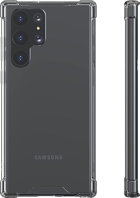 Samsung Galaxy S23 Ultra Hoesjes – Crystal Clear Backcover – Schokbestendig – Transparant-Ilumina Benelux