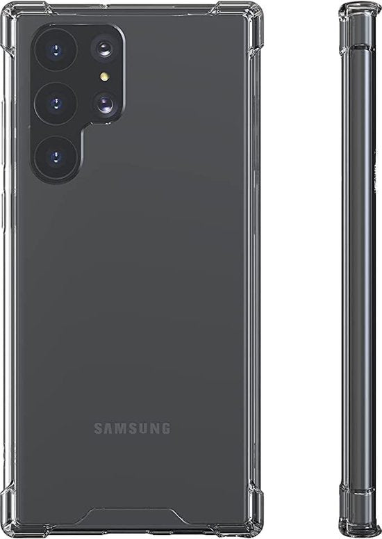 Samsung Galaxy S22 Ultra Hoesjes – Crystal Clear Backcover – Schokbestendig – Transparant-Ilumina Benelux