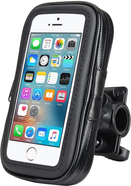 Telefoonhouder fiets – Universeel – Waterdicht – 360° draaibaar – Extra Large – Zwart-Ilumina Benelux