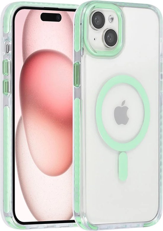 iPhone 13 Pro Max Hoesjes – MagSafe Backcover – Hoes met Koord – Groen-Ilumina Benelux