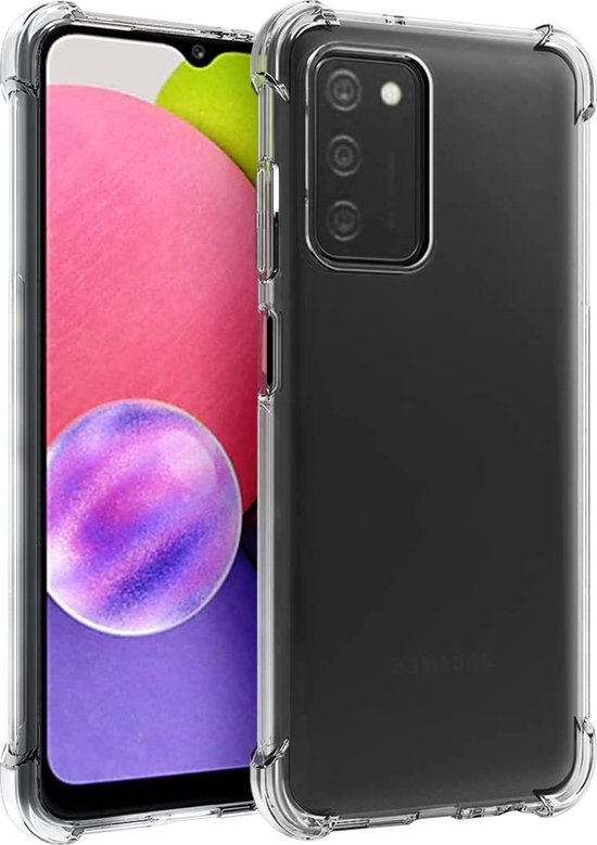 Samsung Galaxy A03S Hoesjes – Transparante Siliconen Backcover – Flexibel – Schokbestendig – Clear-Ilumina Benelux