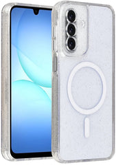 Samsung Galaxy A17 5G Hoesjes – Backcover – MagSafe compatibel – Glitter design – Transparant