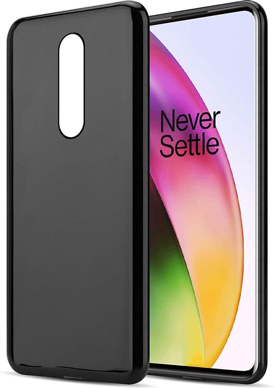 OnePlus 8 Hoesjes – Siliconen Backcover – Soft Silicone – Schokbestendig – Zwart-Ilumina Benelux