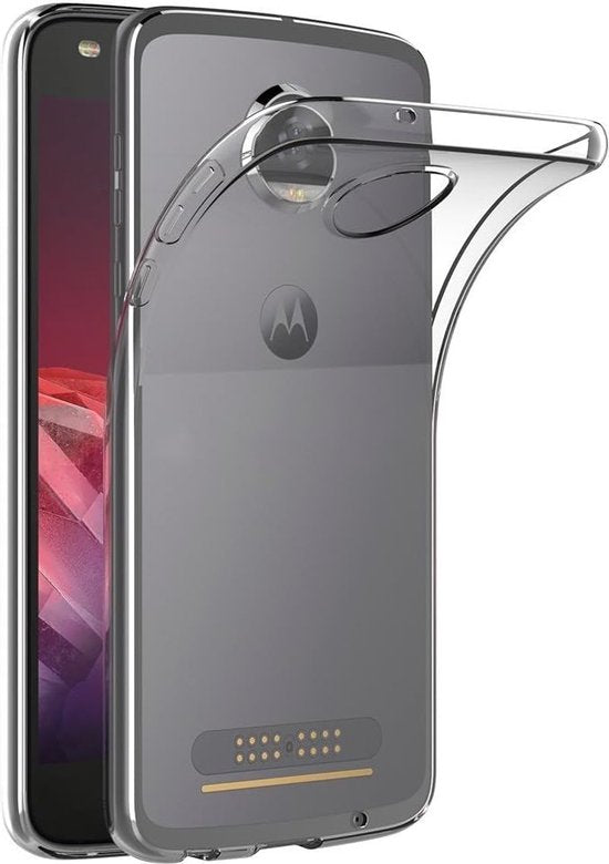 Motorola Moto Z2 Play Hoesjes – Soft TPU Siliconen Backcover – Schokbestendig – Transparant-Ilumina Benelux