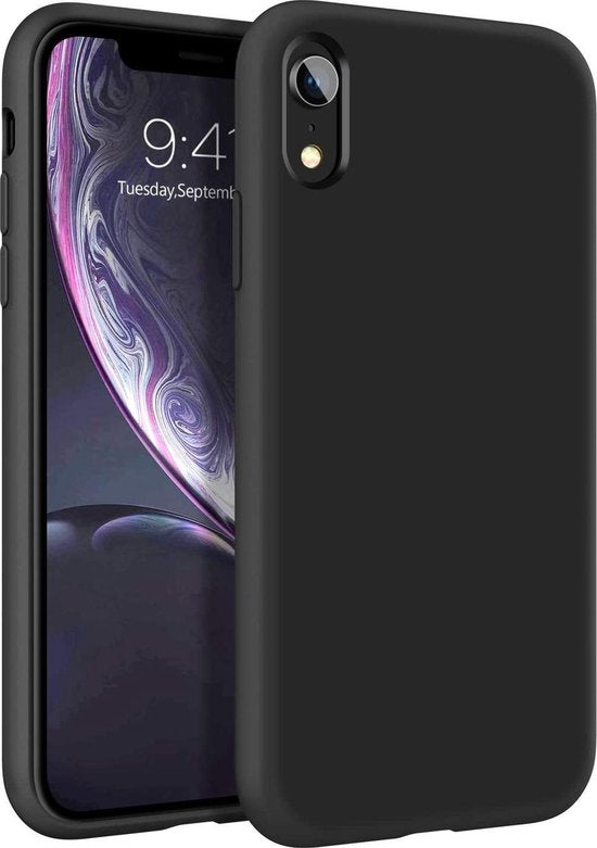 iPhone XR Hoesjes – TPU Siliconen Backcover – Schokbestendig – Inclusief 3x Screenprotector – Zwart-Ilumina Benelux