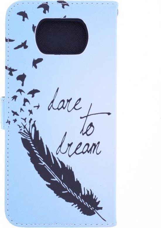 Nokia 5.4 Hoesjes – Bookcase Portemonnee Hoes – Magneetsluiting – Print Love To Dream – Zwart-Ilumina Benelux