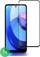 Screenprotector – Geschikt voor Motorola Moto E20/E30/E40 – Full Cover – Gehard Glas 9H – Transparant