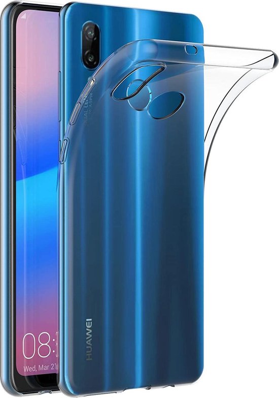 Huawei P20 Lite 2018 Hoesjes – Siliconen Backcover – Transparant – Flexibel – Anti Kras-Ilumina Benelux