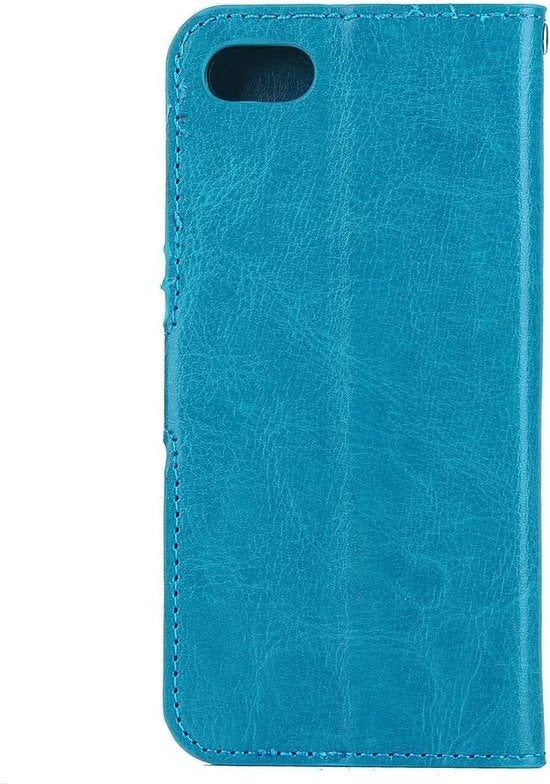 iPhone 6 Hoesjes – Portemonnee Book Case – Pasjeshouder – 2x Screenprotector Gehard Glas – Turquoise-Ilumina Benelux
