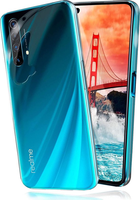 Realme X50 Hoesjes – Siliconen Backcover – Schokbestendig – Transparant-Ilumina Benelux