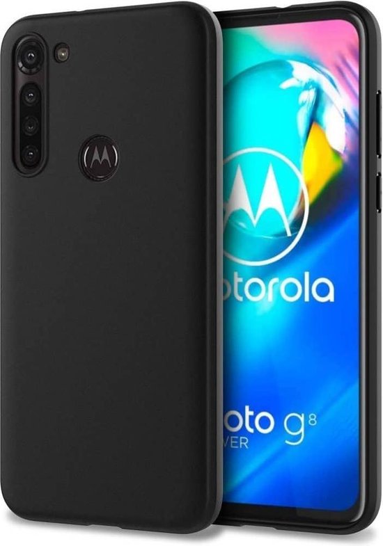 Motorola G8 Power Lite Hoesjes – Siliconen Backcover – Schokbestendig – Zwart-Ilumina Benelux