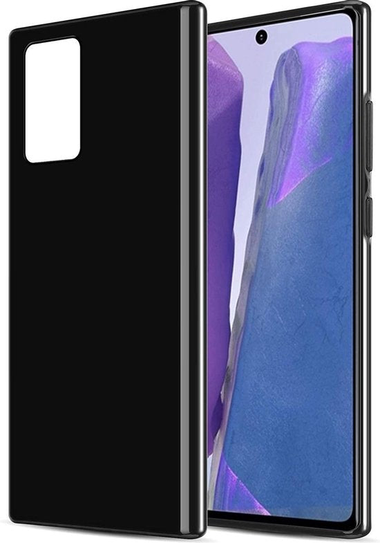 Samsung Galaxy Note 20 Hoesjes – Siliconen Backcover – Flexibel – Schokbestendig – Zwart-Ilumina Benelux