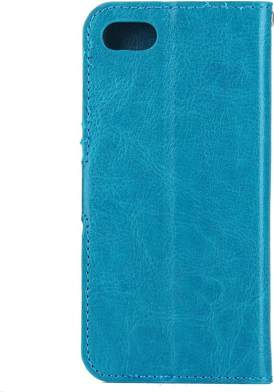 iPhone 5/5C/5S/SE Hoesjes – Bookcase Portemonnee Hoes – Pasjeshouder – Magneetsluiting – Turquoise-Ilumina Benelux