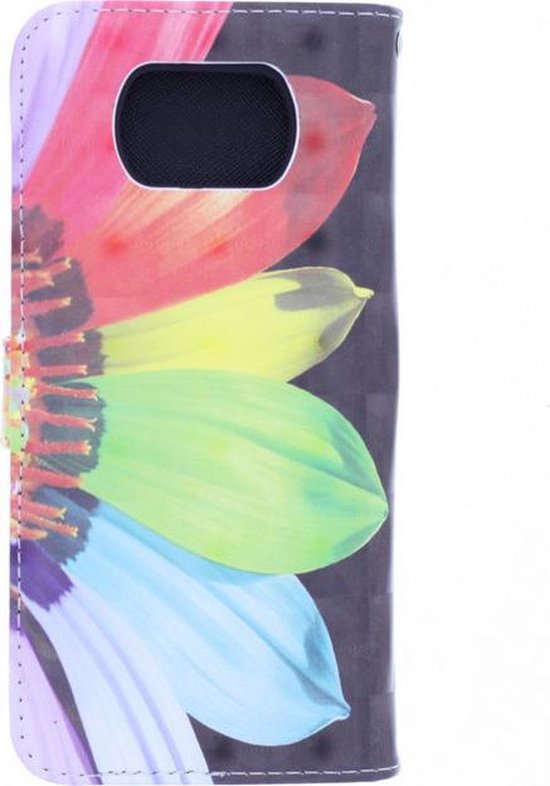 Motorola Moto G9 Play Hoesjes – Bookcase Portemonnee – Flower 3D Print – 2x Screenprotector – Roze-Ilumina Benelux
