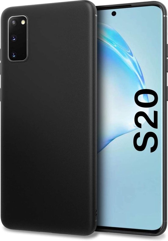 Samsung Galaxy S20 Hoesjes – Siliconen Backcover – Soft Touch – Schokbestendig – Zwart-Ilumina Benelux