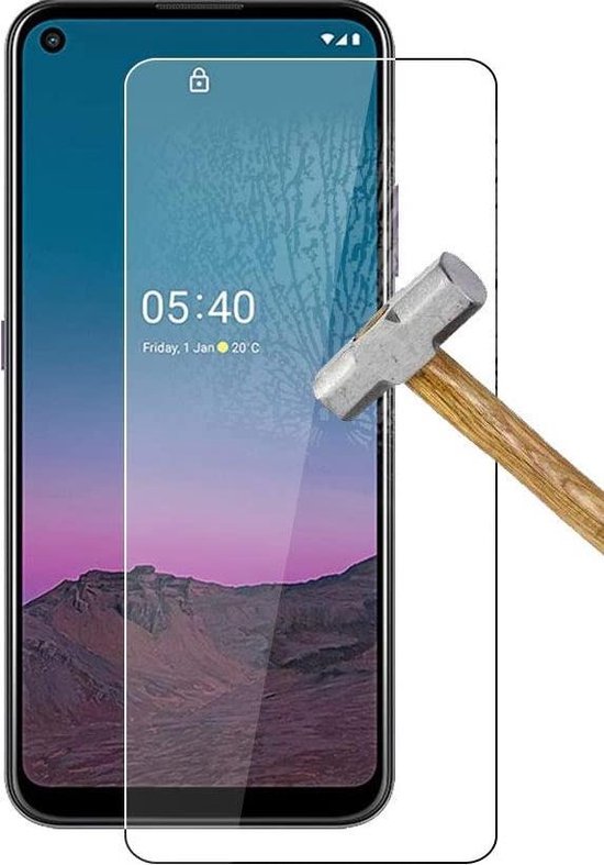 Nokia 5.4 Hoesjes – Transparante Siliconen Backcover – 2x Screenprotector Gehard Glas – Anti-kras-Ilumina Benelux