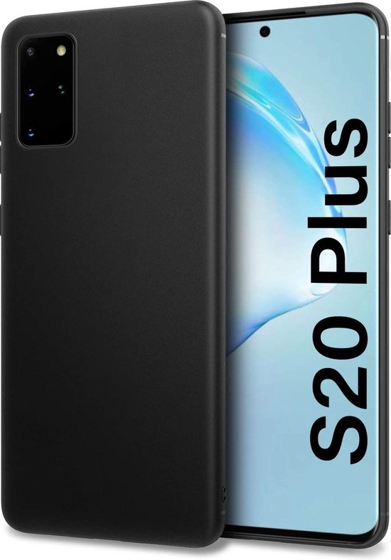 Samsung Galaxy S20 Plus Hoesjes – Siliconen Backcover – Soft Touch – Schokbestendig – Zwart-Ilumina Benelux