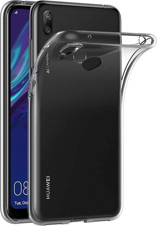 Huawei Y7 2019 Hoesjes – Siliconen Backcover – Transparant – Flexibel – Beschermend-Ilumina Benelux