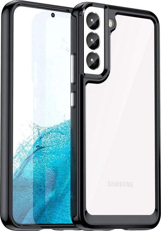Samsung Galaxy S23 Hoesjes – Transparante Acryl Backcover – TPU Bumper – Schokbestendig – Helder-Ilumina Benelux