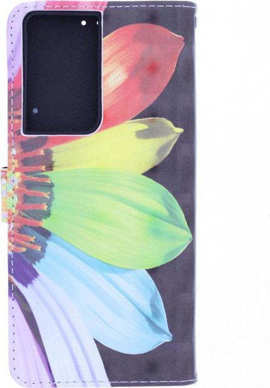 Samsung Galaxy S21 Ultra Hoesjes – 3D Flower Print Backcover – Inclusief 2x Gehard Glas Screenprotector – Transparant-Ilumina Benelux