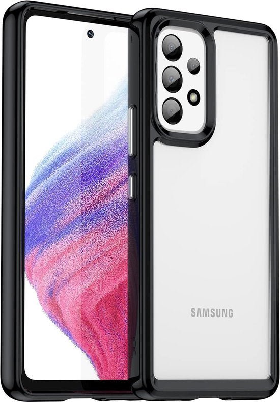 Samsung Galaxy A53 5G Hoesjes – Transparante Acryl Backcover – TPU Bumper – Schokbestendig – Helder-Ilumina Benelux