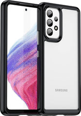 Helder acryl Harde achterkant Hoesje - Zachte TPU Bumper Hybride telefoonhoes Geschikt voor: Samsung Galaxy A73 5G