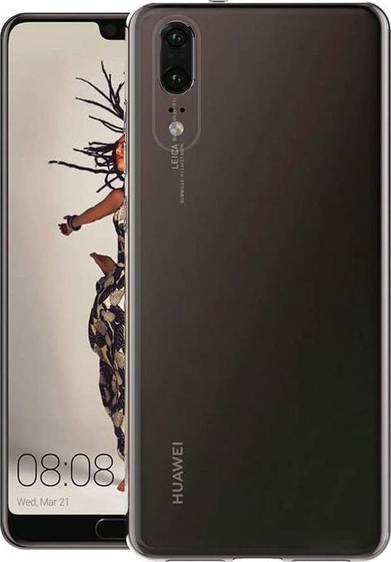 Huawei P20 Hoesjes – Siliconen Backcover – Transparant – Flexibel – Anti Kras-Ilumina Benelux