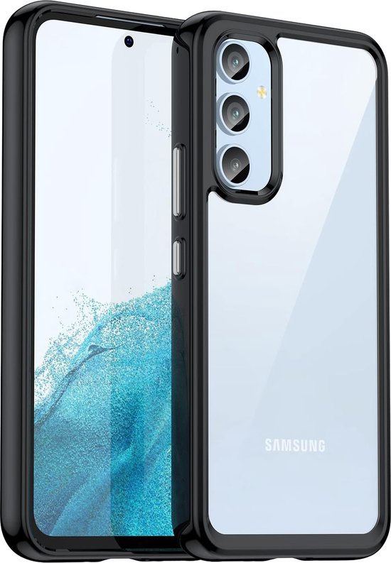 Samsung Galaxy A54 5G Hoesjes – Hybride Backcover – Transparant Acryl – TPU Bumper – Schokbestendig – Helder-Ilumina Benelux
