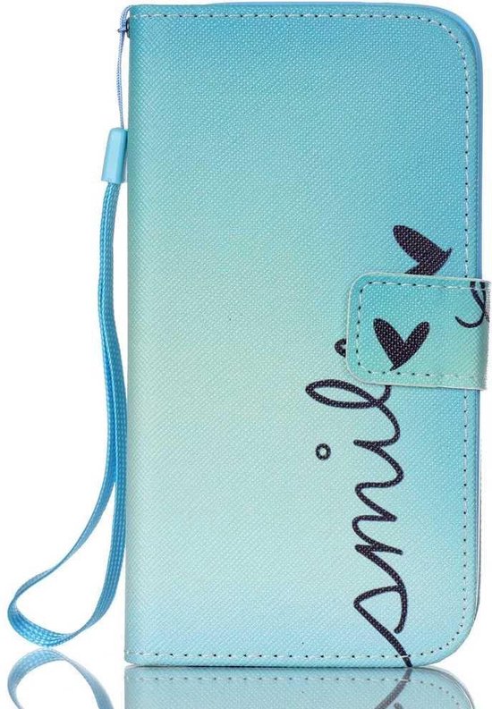 iPhone XR Hoesjes – Portemonnee Hoes – Pasjeshouder – Smile Print-Ilumina Benelux