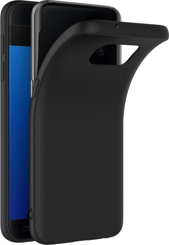 Samsung Galaxy S7 Edge Hoesjes – Siliconen Backcover – Soft Touch – Schokbestendig – Zwart-Ilumina Benelux