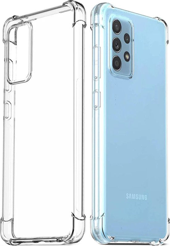 Samsung Galaxy A33 Hoesjes – Transparante Siliconen Backcover – Schokbestendig – Extra Sterke Hoeken-Ilumina Benelux