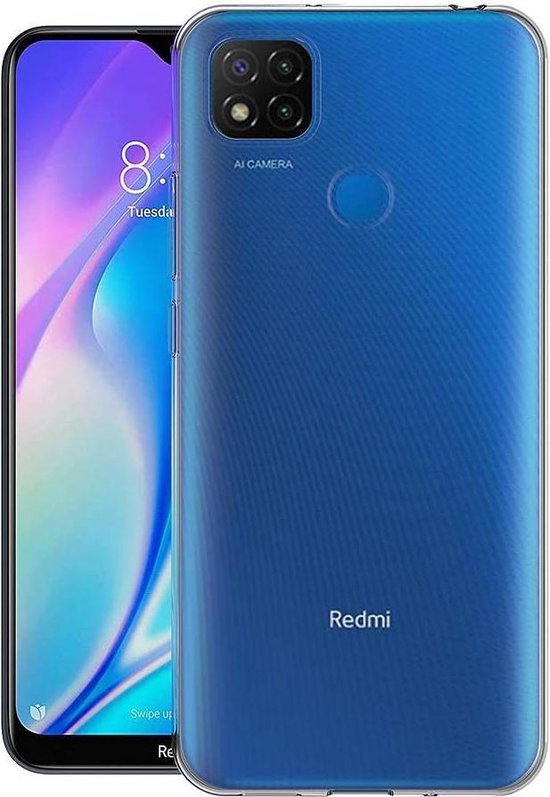 Xiaomi Redmi 9C Hoesjes – Siliconen Backcover – Transparant – Schokbestendig – Soft TPU-Ilumina Benelux