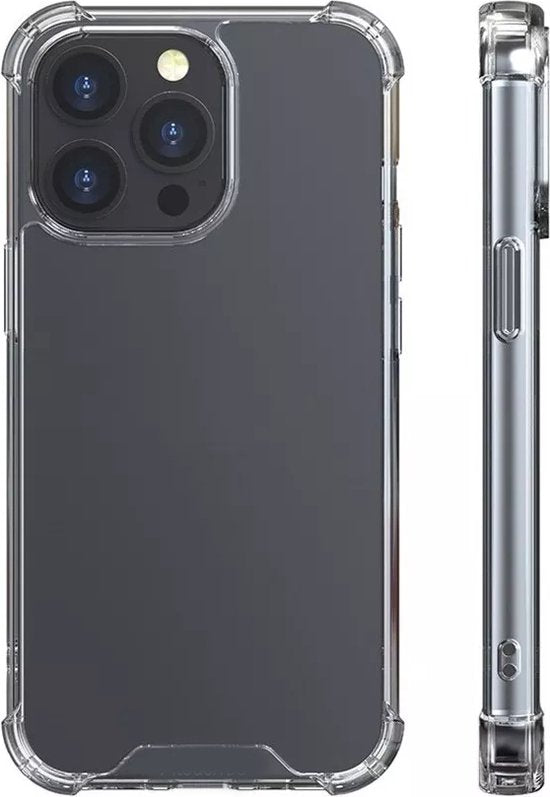 iPhone 14 Hoesjes – Crystal Clear Backcover – Schokbestendig – Inclusief Screenprotector – Transparant-Ilumina Benelux