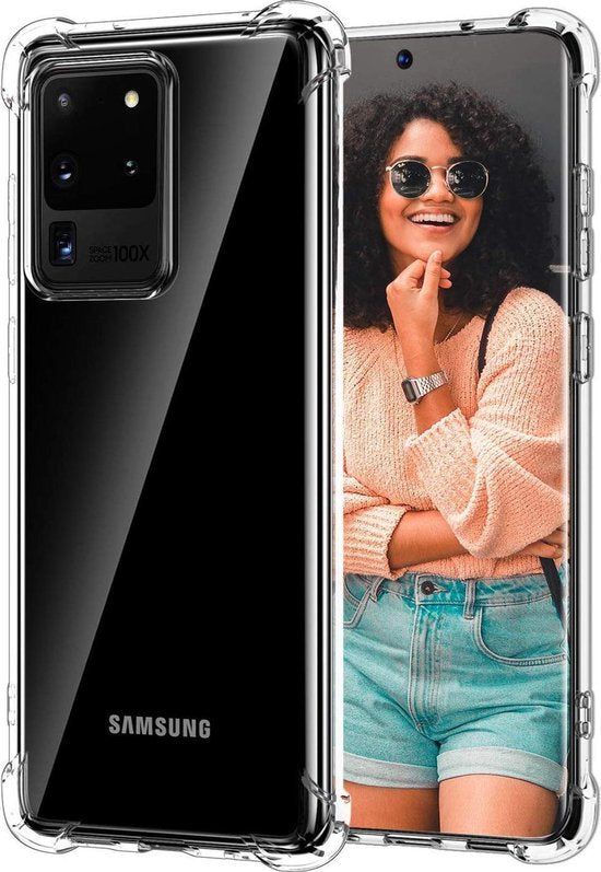 Samsung Galaxy S20 Ultra Hoesjes – Siliconen Backcover – Schokbestendig – Flexibel – Transparant-Ilumina Benelux