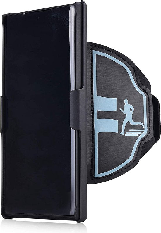 Sportarmband – Geschikt voor Samsung Galaxy S20 – Hardloop Armband Holster – Sleutelhouder – Zwart