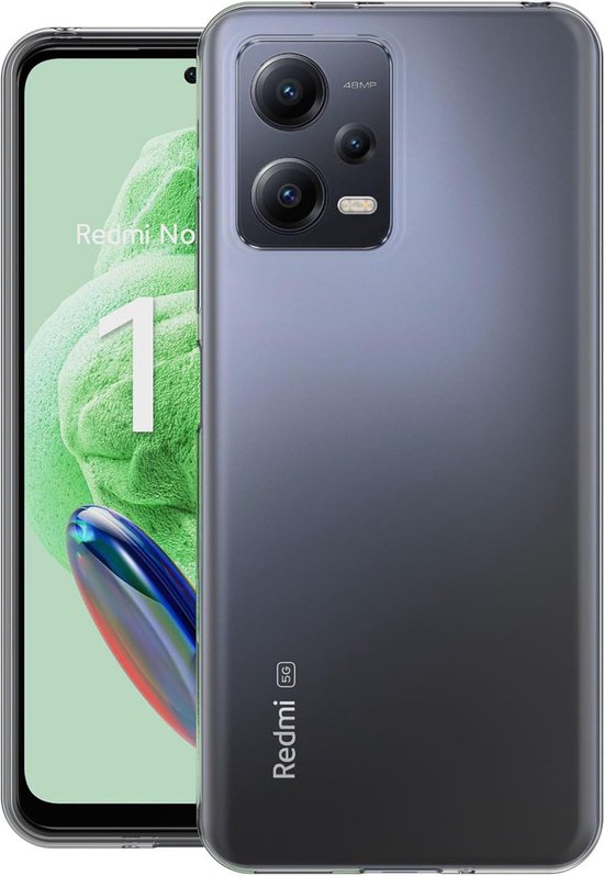 Xiaomi Redmi Note 12 5G Hoesjes – Flexibele Siliconen Backcover – Schokbestendig – Zwart-Ilumina Benelux