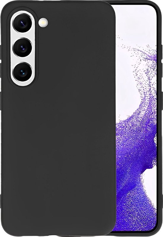 Samsung Galaxy S23 Hoesjes – Siliconen Backcover – Flexibel – Schokbestendig – Zwart-Ilumina Benelux
