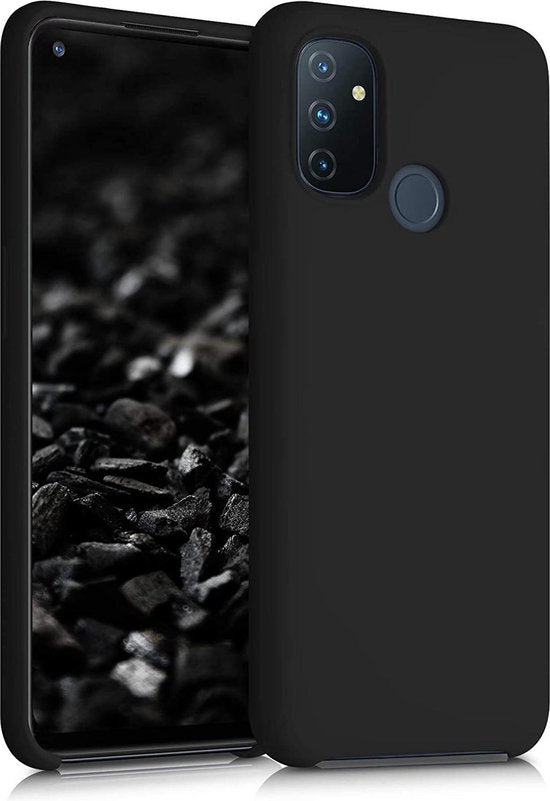 OnePlus Nord N100 Hoesjes – Siliconen Backcover – Soft Silicone – Schokbestendig – Zwart-Ilumina Benelux