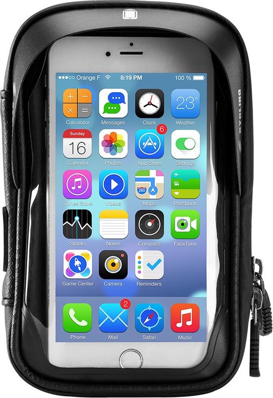 Telefoonhouder fiets – Waterdichte stuurtas – 4.7-6.7 inch – Geschikt voor iPhone 16/15/14 & Samsung – Zwart-Ilumina Benelux