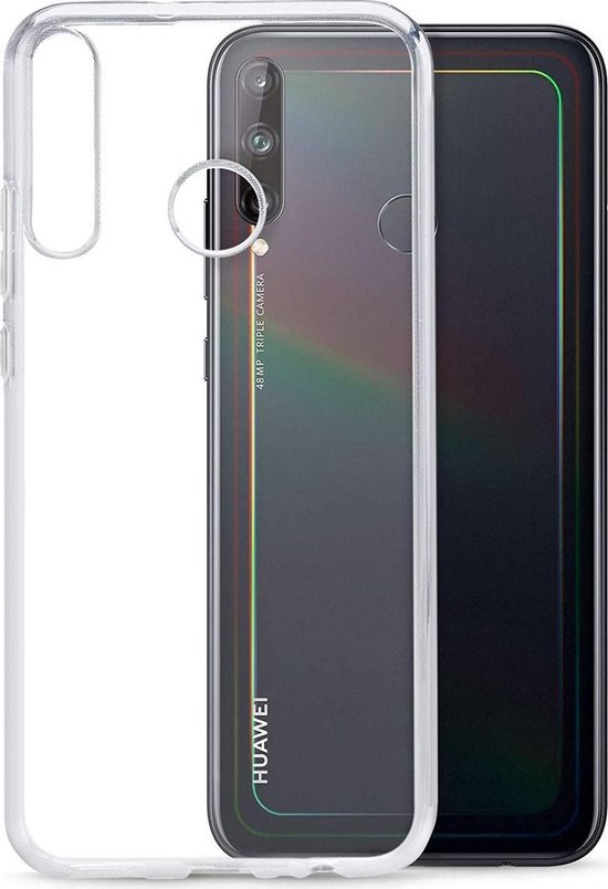 Huawei P40 Lite E Hoesjes – Siliconen Backcover – Transparant – Flexibel – Schokbestendig-Ilumina Benelux