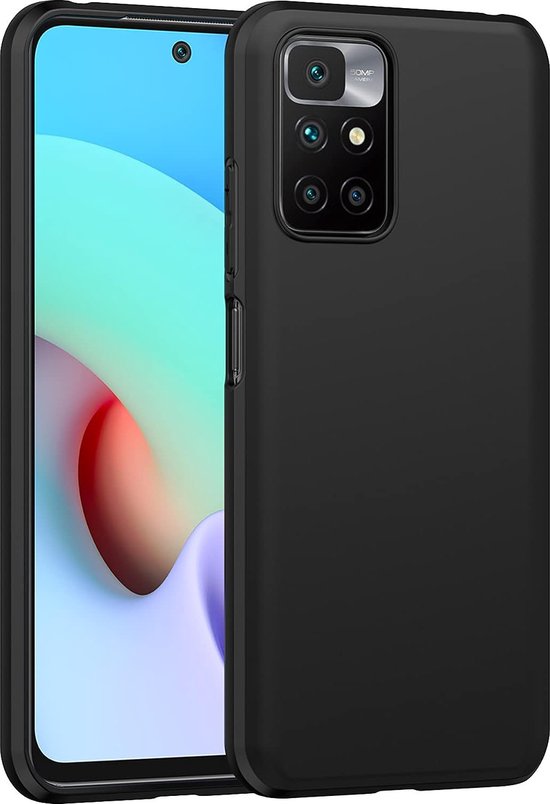 Xiaomi Redmi 10 / 10 2022 Hoesjes – Siliconen Backcover – Flexibel – Schokbestendig – Zwart-Ilumina Benelux