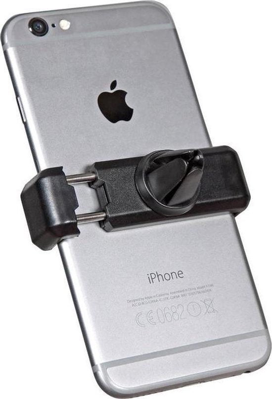 Telefoonhouder auto – Ventilatierooster – Universeel – Voor smartphones tot 6 inch – Zwart-Telefoonhouders-Ilumina Benelux